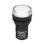 LED-indicator monobloc 24VAC/DC white thumbnail 1