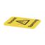 Terminal cover, PVC, yellow, Height: 36 mm, Width: 36 mm, Depth: 1 mm thumbnail 1