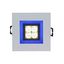 FIALE 4LED 4X1W 30deg 230V SQUARE CW LED SPOT BLUE FRAME thumbnail 1