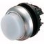 Illuminated pushbutton actuator, RMQ-Titan, Extended, maintained, White, Blank, Bezel: titanium thumbnail 1