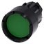 Pushbutton, 22 mm, round, plastic, green, Front ring, raised, castellated 3SU1000-0DB40-0AA0-Z Y12 thumbnail 2