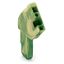1-conductor female connector, angled CAGE CLAMP® 4 mm² green-yellow thumbnail 2