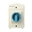 Load break switch COMO 4P 40A enclosed grey/blue handle thumbnail 2