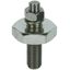 Bolted-type connector with threaded bolt M16/M12 L 55mm and nut thumbnail 1
