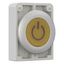 Illuminated pushbutton actuator, RMQ-Titan, Flat, momentary, yellow, inscribed, Metal bezel thumbnail 12