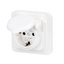 FLUSH MOUNTING RCD SAFETY SOCKET-OUTLET - 16A 0,03mA IP44 thumbnail 1