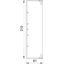 WDK60210GR Wall trunking system with base perforation 60x210x2000 thumbnail 2