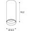 NUMINOS S CL 11W 980lm 2700K 60ø 230V DALI LED black thumbnail 3