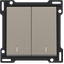 Finishing set with double lens for two-circuit switch, two-way switch thumbnail 1