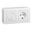 socket-outlet with electronic timer, 10A,  surface, white, Exxact thumbnail 2
