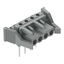 Female connector for rail-mount terminal blocks 0.6 x 1 mm pins angled thumbnail 2