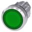 Illuminated pushbutton, 22 mm, round, metal, shiny, green, pushbutton,  3SU1051-0AB40-0AA0-Z Y12 thumbnail 1