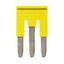 Cross bar for terminal blocks 6.0 mm² screw models, 3 poles, Yellow co thumbnail 3