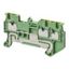 Ground multi conductor DIN rail terminal block with 3 push-in plus con thumbnail 3