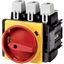 Main switch, P5, 125 A, flush mounting, 3 pole + N, Emergency switching off function, With red rotary handle and yellow locking ring, Lockable in the thumbnail 3