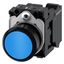 Pushbutton, 22 mm, round, plastic, blue, pushbutton, flat, momentary contact type, with holder 1  3SU1100-0AB50-3BA0-Z Y13 thumbnail 2