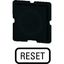 Button plate for push-button, Inscription: RESET, 25 x 25 thumbnail 3