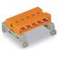 Double pin header DIN-35 rail mounting 7-pole orange thumbnail 3