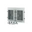 Front plate, 2xNZM4, 4p, fixed, W=800mm, IP55, grey thumbnail 4