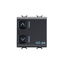 ACTUATOR FOR ROLLER SHUTTERS - 1 CHANNEL - 6A - KNX - 2 MODULES - BLACK - CHORUS thumbnail 1