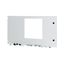 Front door for IZMX40, fixed, HxW=550x1000mm, IP55, grey thumbnail 5