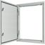 3-component flush-mounted door frame with door, double-bit lock, IP54, HxW=1060x400mm, white thumbnail 3