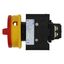 Main switch, P1, 40 A, flush mounting, 3 pole + N, 1 N/O, 1 N/C, Emergency switching off function, With red rotary handle and yellow locking ring, Loc thumbnail 11