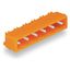 THT male header 1.0 x 1.0 mm solder pin angled orange thumbnail 5