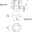 V-TEC TB20 Cable gland, separable Sealing insert, closed M20 thumbnail 2