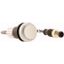 Pushbutton, Flat, momentary, 1 N/O, Cable (black) with M12A plug, 4 pole, 1 m, White, Blank, Bezel: titanium thumbnail 4