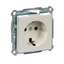 SCHUKO socket-outlet, shutter, screwl. term., polar white, glossy, System M thumbnail 4
