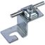 Roof conductor holder StSt f. trapezoid. tin roofs, clamping frame f.  thumbnail 1