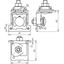 Saddle clamp Al clamping range 0.7-8mm, angled, w. clamping frame for  thumbnail 2