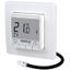 Flush-mounted thermostat as underfloor controller, AC 230V, 1 make contact 16 A, white backlighting thumbnail 1