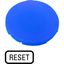 Button plate, flat blue, RESET thumbnail 3