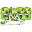 3-conductor ground terminal block with push-button 4 mm² green-yellow thumbnail 2