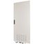 Section door, ventilated IP42, hinges right, HxW = 1400 x 425mm, grey thumbnail 1