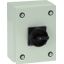 Main switch, P1, 40 A, surface mounting, 3 pole, STOP function, With black rotary handle and locking ring, Lockable in the 0 (Off) position, in steel thumbnail 2