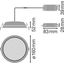 DOWNLIGHT ALU EMERGENCY DN150 14 W 4000 K AT 3H WT thumbnail 2