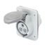 10° ANGLED FLUSH-MOUNTING SOCKET-OUTLET HP - IP44/IP54 - 3P+E 16A TRANSFORMER 50/60HZ - GREY - 12H - SCREW WIRING thumbnail 2