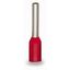 Ferrule Sleeve for 1 mm² / AWG 18 insulated red thumbnail 1