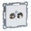Potential equalisation socket-outlet insert, active white, glossy, System M thumbnail 3