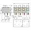 PCB terminal block push-button 2.5 mm² orange thumbnail 2