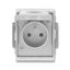 5598-2929B Socket outlet with earthing pin, with hinged lid, with surge protection thumbnail 1