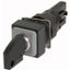 Key-operated actuator, 2 positions, black, maintained thumbnail 1