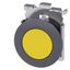 Pushbutton, 30 mm, round, Metal, matte, yellow, front ring for flush installation,  3SU1060-0JA30-0AA0-Z Y12 thumbnail 2