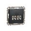 Double DATA Outlet CAT 5E STP, Sedna Design & Elements, RJ45, Anthracite thumbnail 4