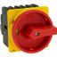 Main switch, P3, 100 A, flush mounting, 3 pole, Emergency switching off function, With red rotary handle and yellow locking ring, Lockable in the 0 (O thumbnail 8