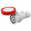 STRAIGHT CONNECTOR HP - IP66/IP67/IP68/IP69 - 3P+E 32A 380V/440V 50HZ/60HZ - RED - 3H - SCREW WIRING thumbnail 2