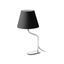 ETERNA CHROME TABLE LAMP BLACK LAMPSHADE thumbnail 1